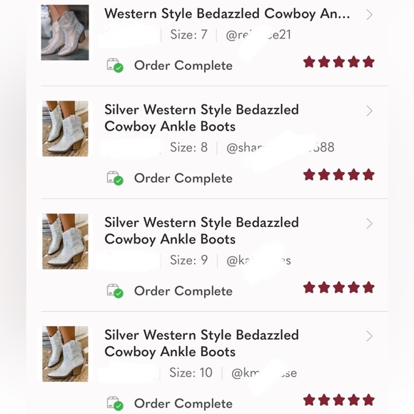 NEW Black Western Style Bedazzled Cowboy Ankle Boots - Picture 13 of 16